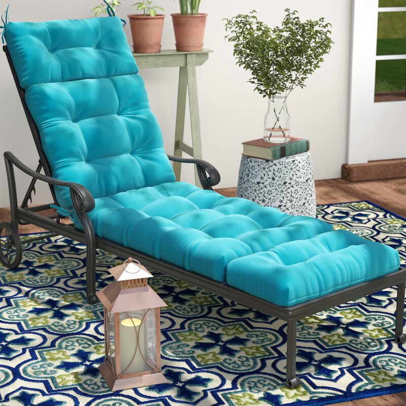 Andover Mills Sarver Indoor/Outdoor Chaise Lounge Cushion